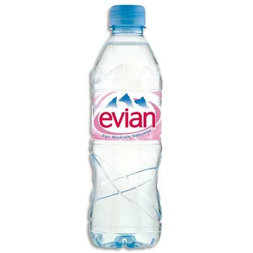 L'eau de source évian en bouteille pour l'aquariophilie